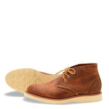 Red Wing Heritage Work - Hnede Chukka Cizmy Panske, RW019SK